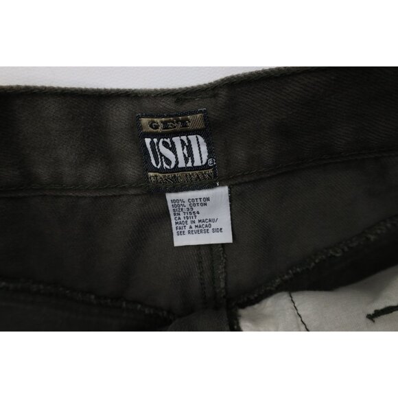 Deadstock Vintage 90s Streetwear Mens 33x34 Baggy Relaxed Skateboard Jeans Green - Picture 7 of 12